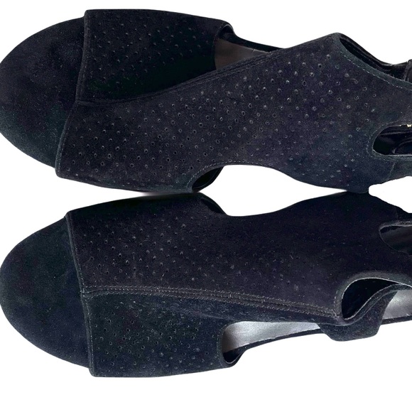 Vaneli Black Strappy Block Heels - Picture 7 of 9